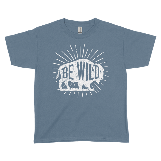 Be Wild Bison Youth Tee