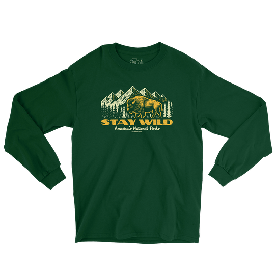 Stay Wild Bison Long Sleeve Tee