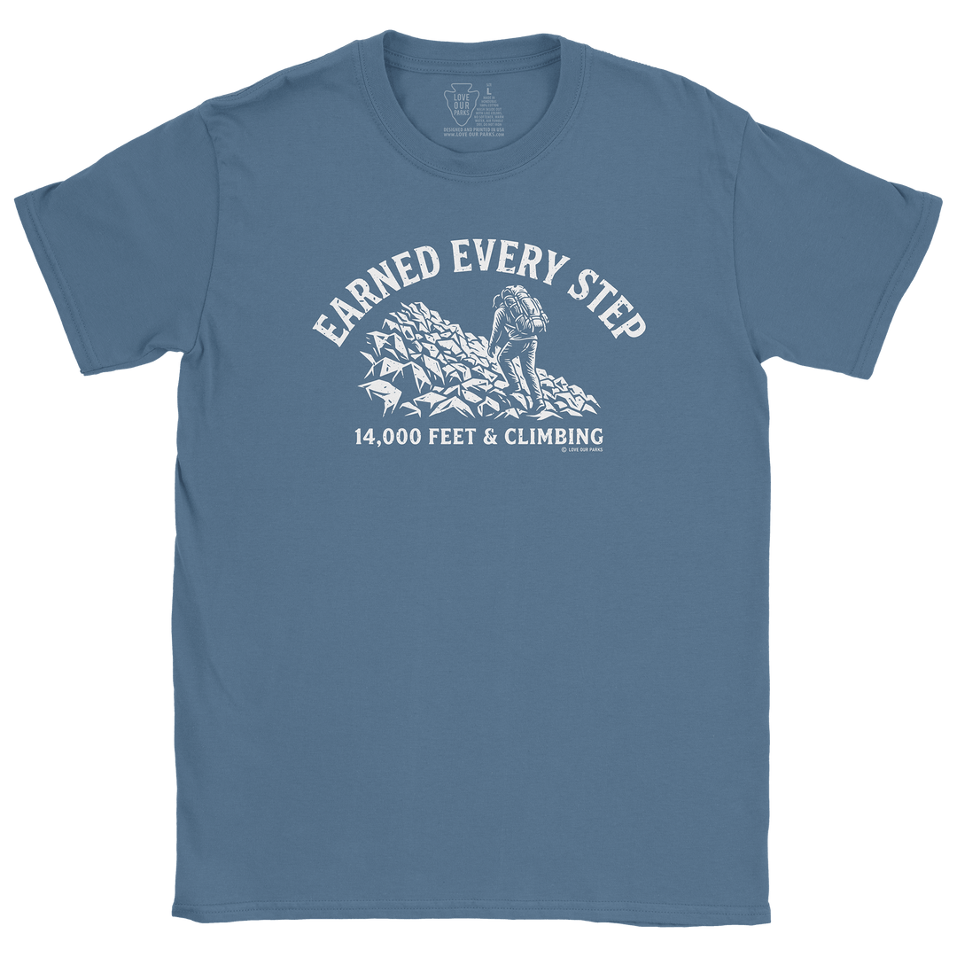 Earned Every Step 14er Tee