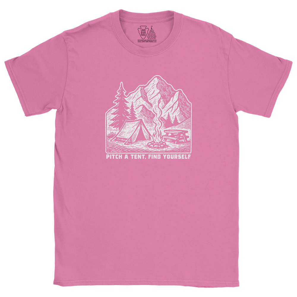 Pitch A Tent Find Yourself Tee