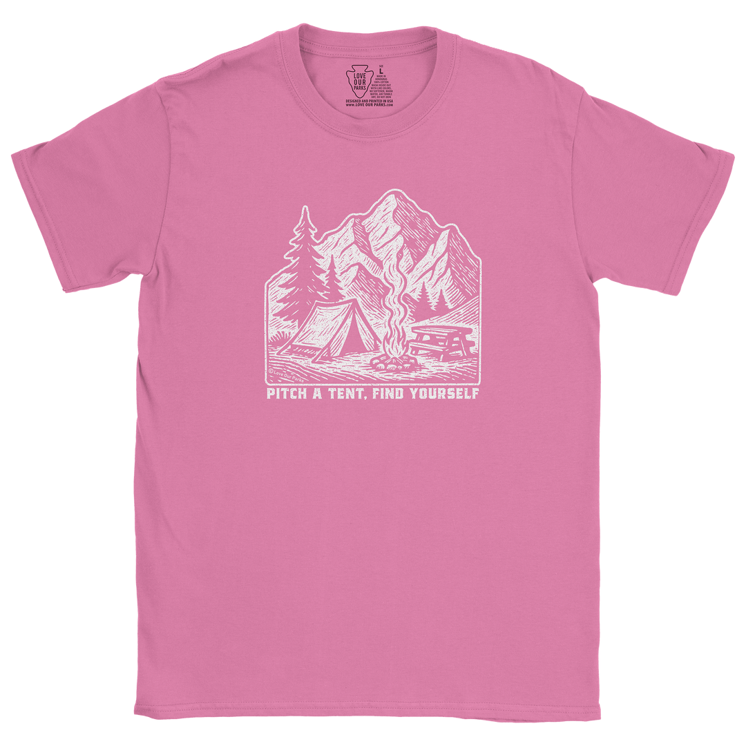 Pitch A Tent Find Yourself Tee