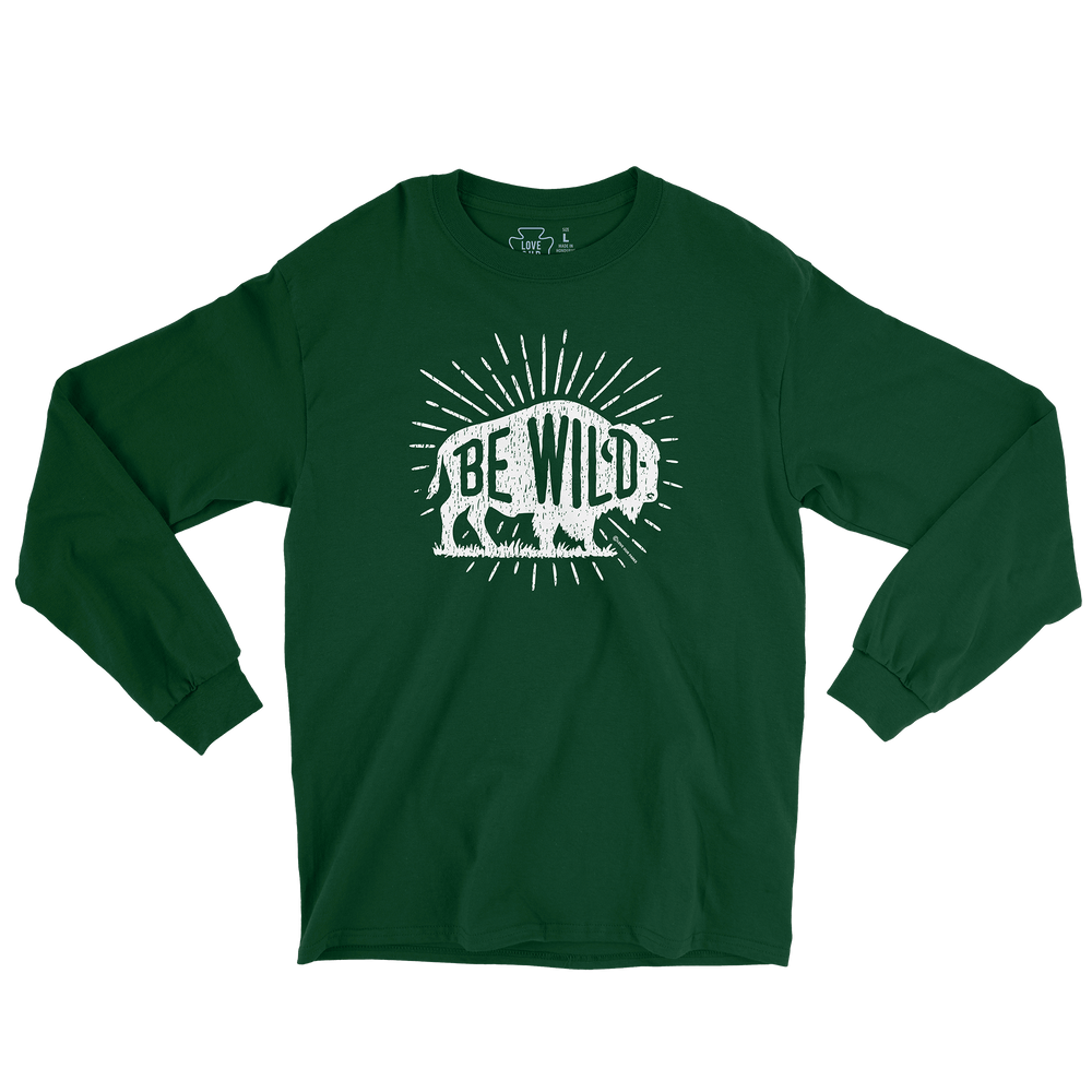 Be Wild Bison Long Sleeve Tee