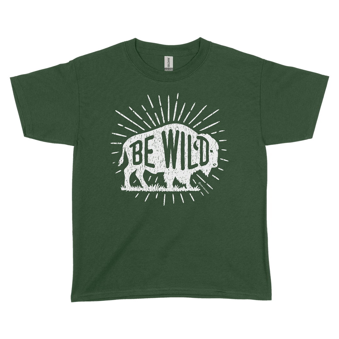 Be Wild Bison Youth Tee