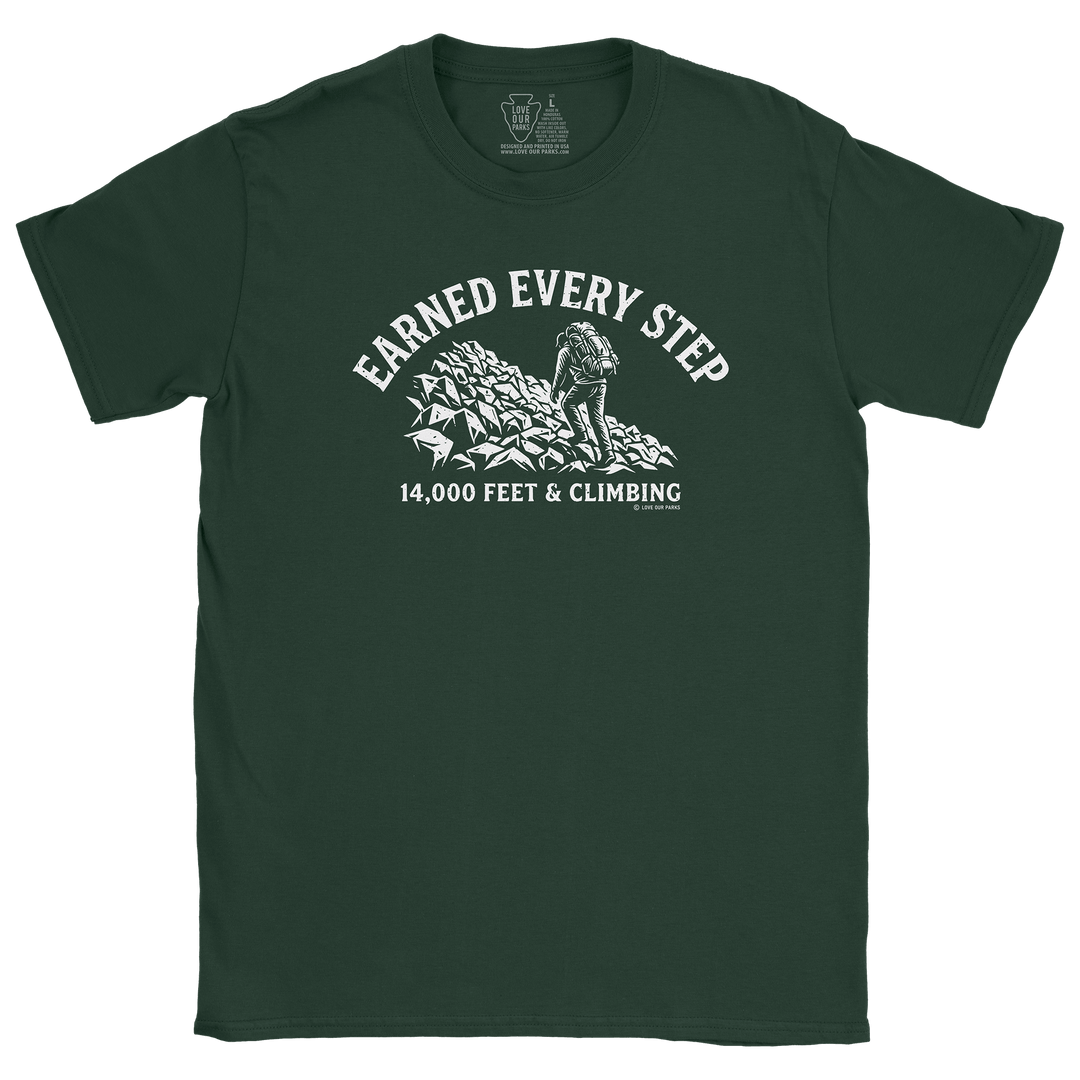 Earned Every Step 14er Tee
