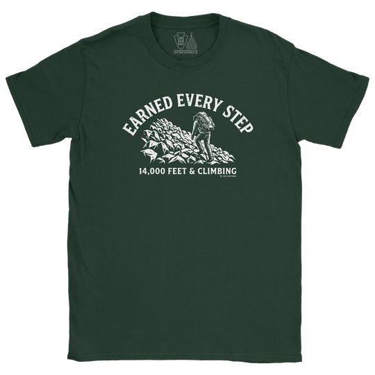 Earned Every Step 14er Tee