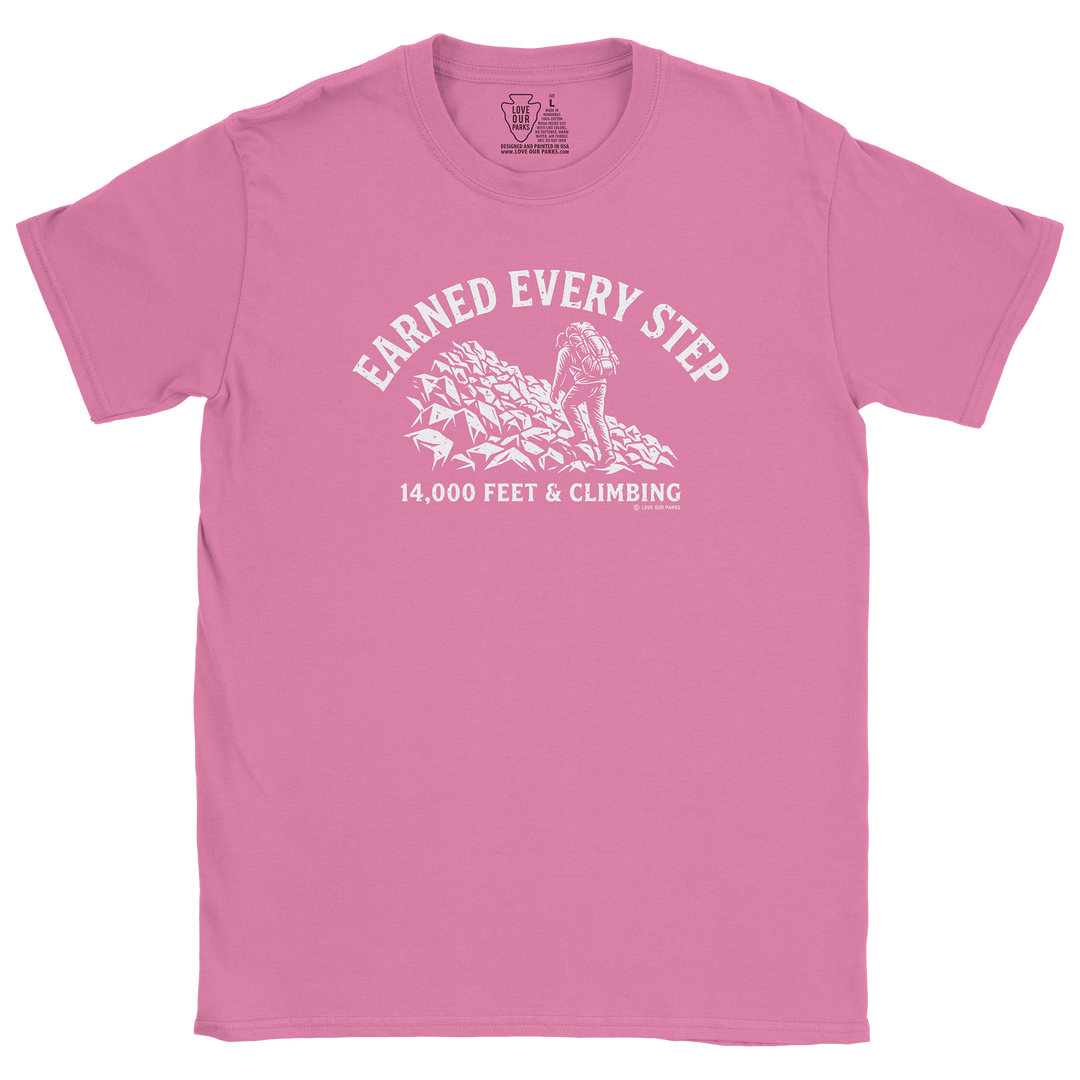 Earned Every Step 14er Tee