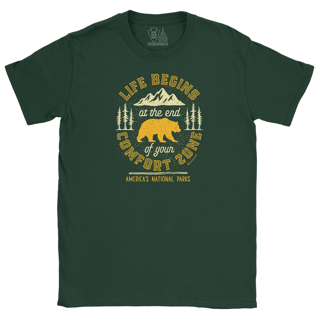 Life Begins at the End of Your Comfort Zone Tee