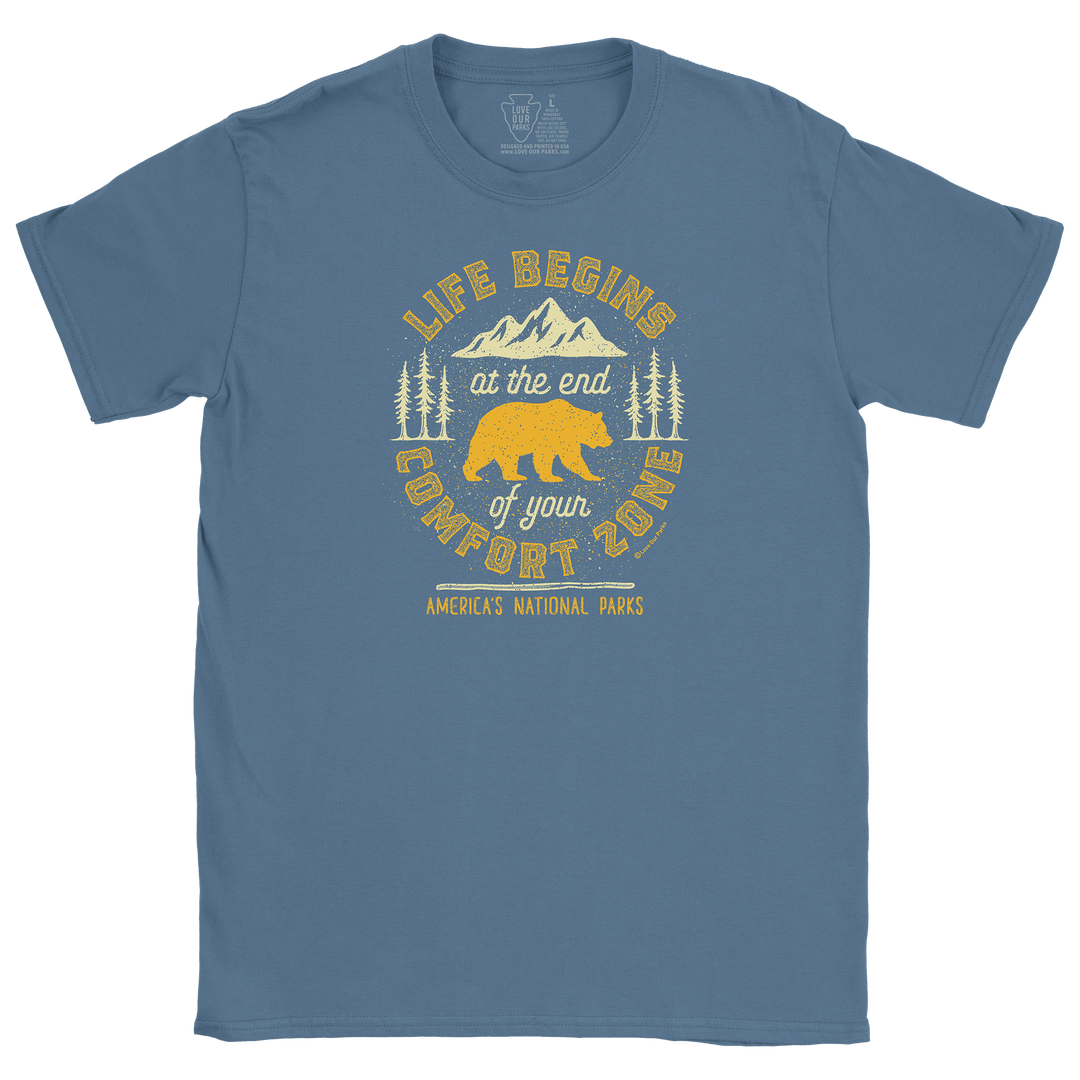 Life Begins at the End of Your Comfort Zone Tee