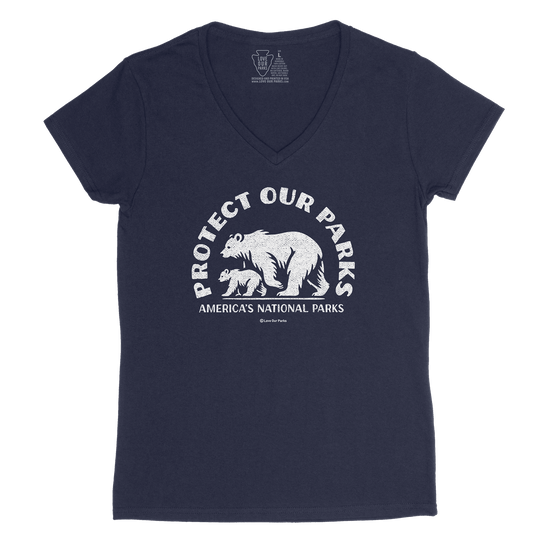 Protect Our Parks Women's V-Neck Tee