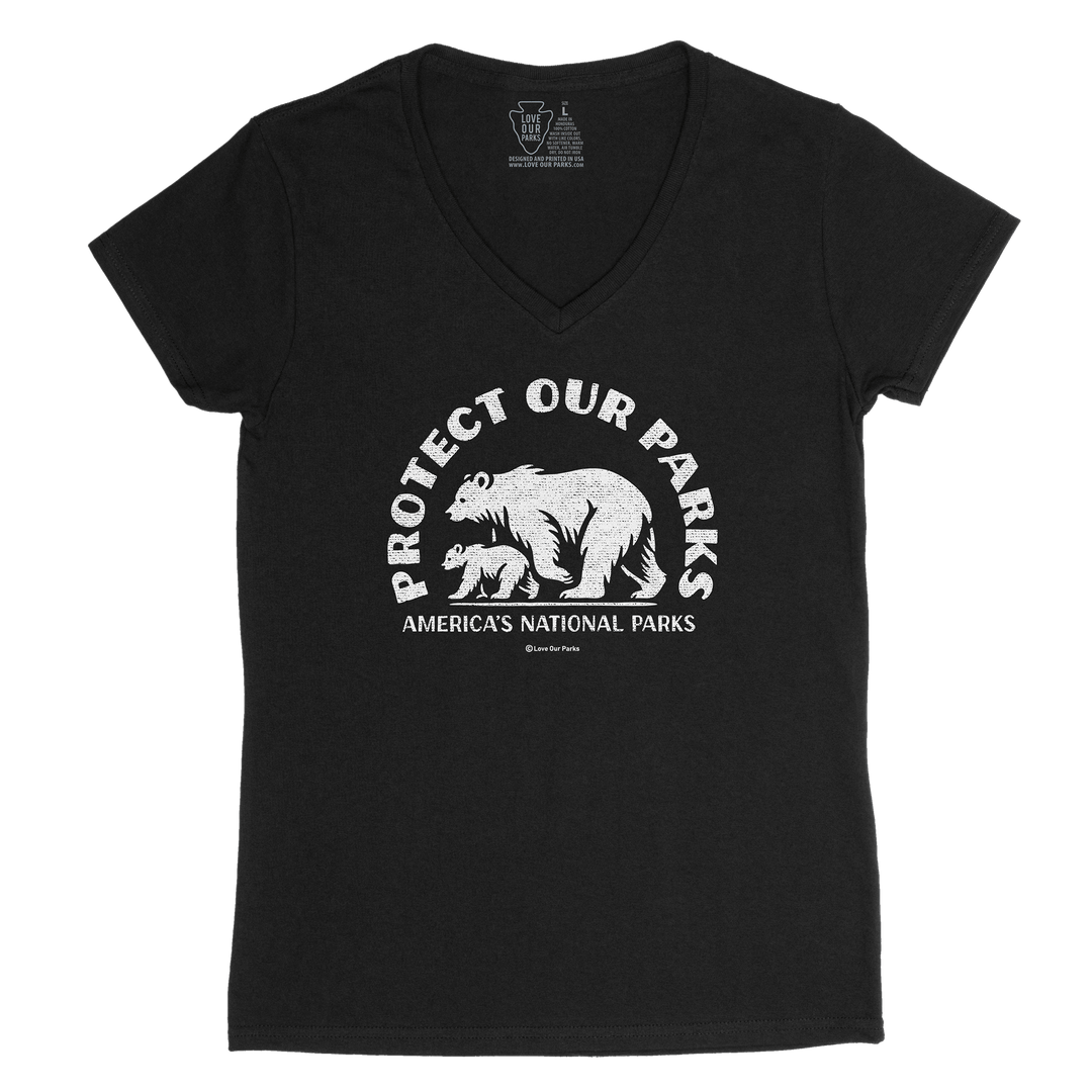 Protect Our Parks Women's V-Neck Tee