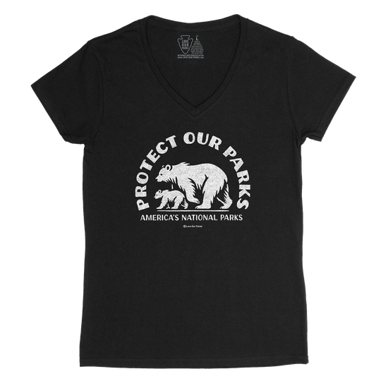 Protect Our Parks Women's V-Neck Tee
