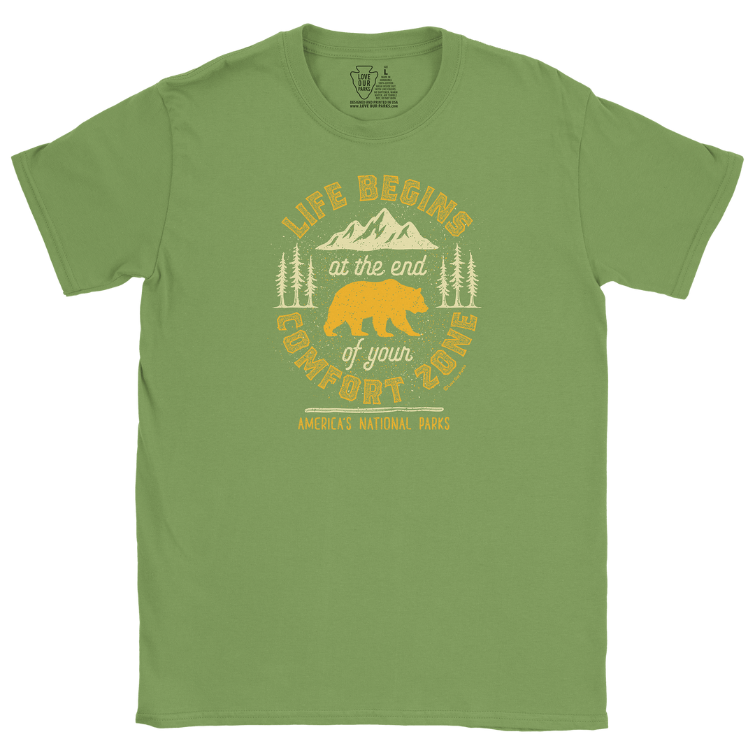 Life Begins at the End of Your Comfort Zone Tee