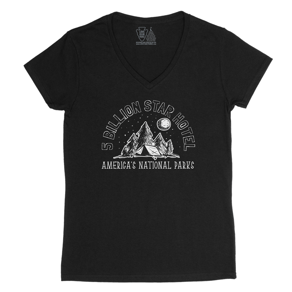 Five Billion Star Hotel Women's V-Neck Tee