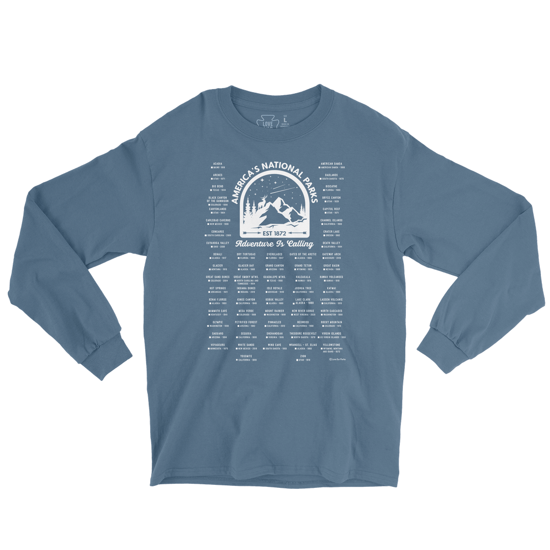 Mark Your 63 Parks Long Sleeve Tee