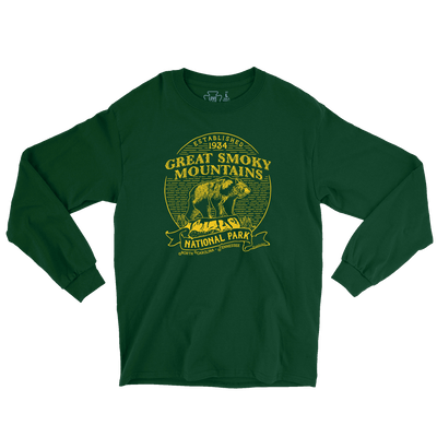 Great Smoky Mountains National Park Vintage Long Sleeve Tee