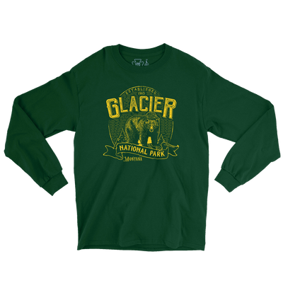 Glacier National Park Vintage Long Sleeve Tee