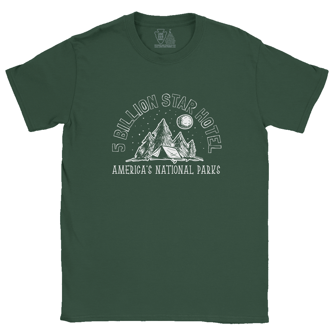 5 Billion Star Hotel America's National Parks Camping Shirt 5 Billion Star Hotel America's National Parks Camping Shirt