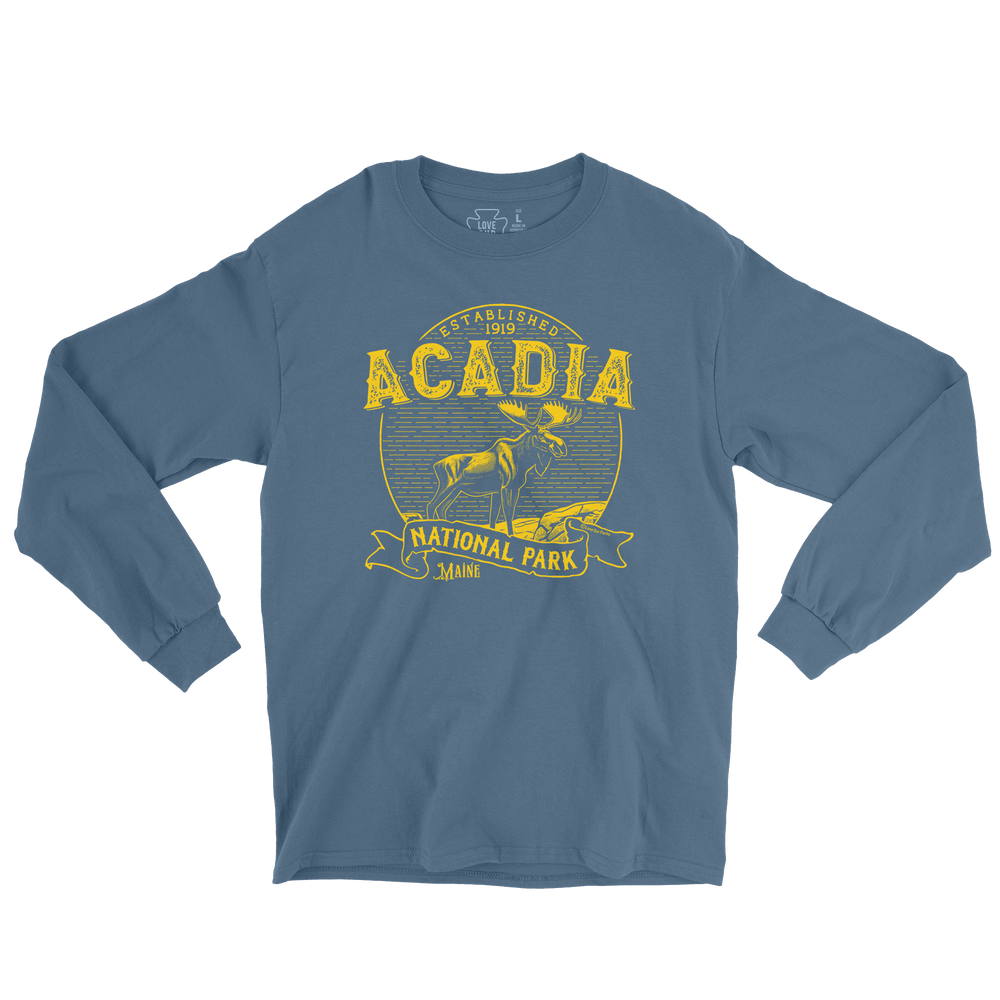 Acadia National Park Vintage Long Sleeve Tee