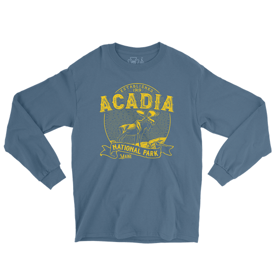 Acadia National Park Vintage Long Sleeve Tee