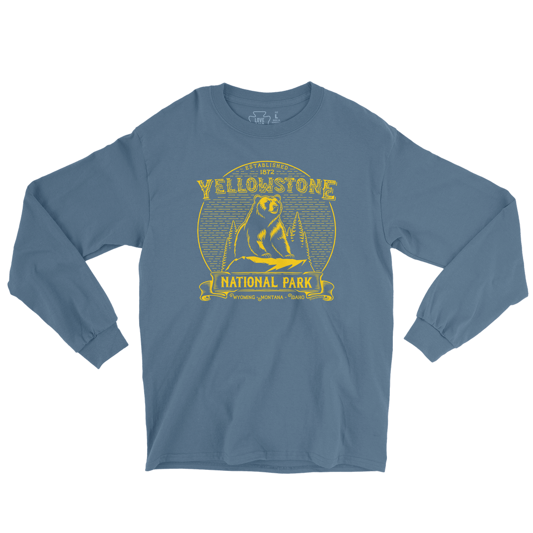 Yellowstone National Park Vintage Long Sleeve Tee