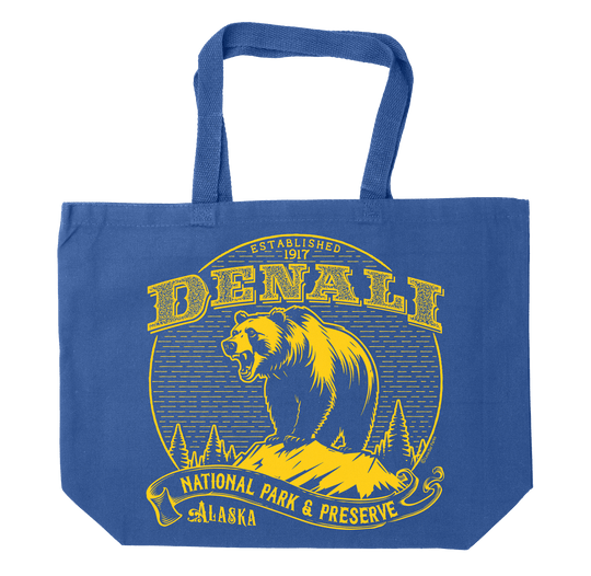 Denali National Park Vintage Tote Bag