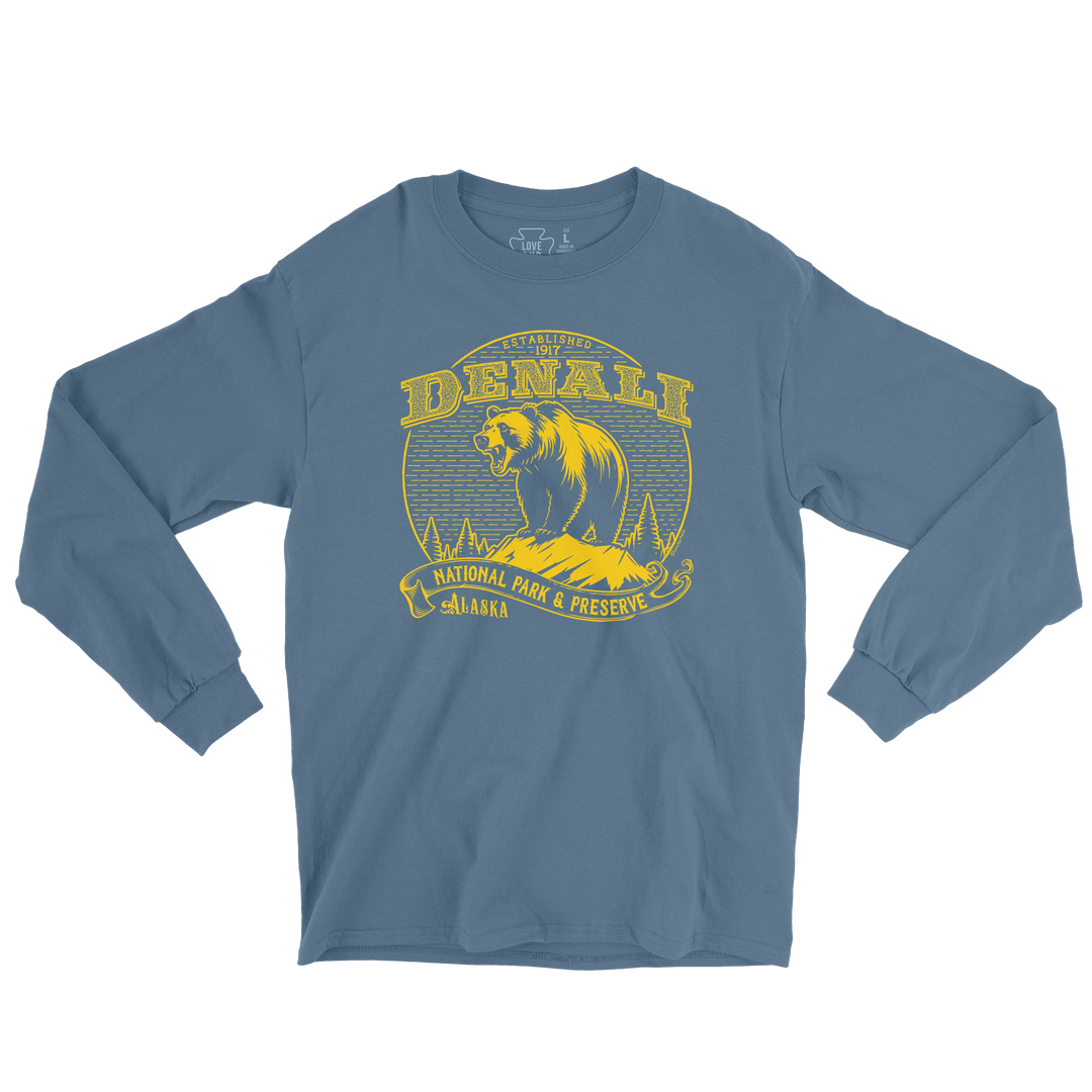 Denali National Park Vintage Long Sleeve Tee