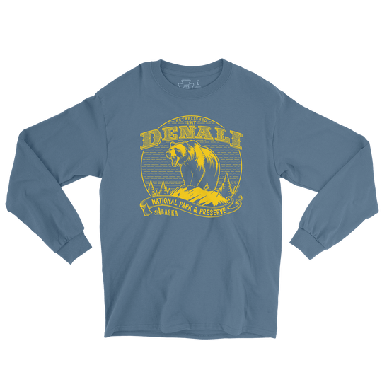 Denali National Park Vintage Long Sleeve Tee