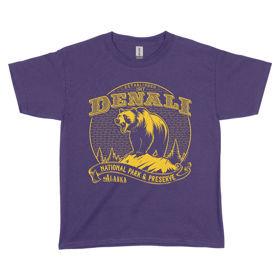 Denali National Park Vintage Youth Tee