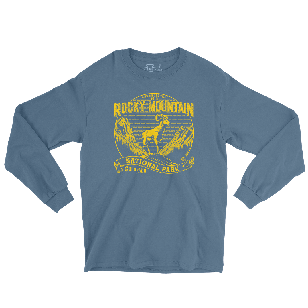 Rocky Mountain National Park Vintage Long Sleeve Tee