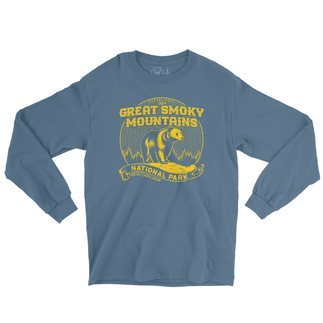 Great Smoky Mountains National Park Vintage Long Sleeve Tee