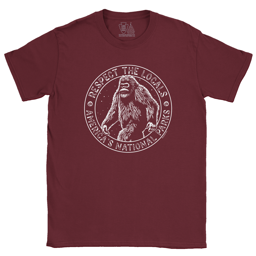 Respect The Locals Bigfoot Tee – Love Our Parks