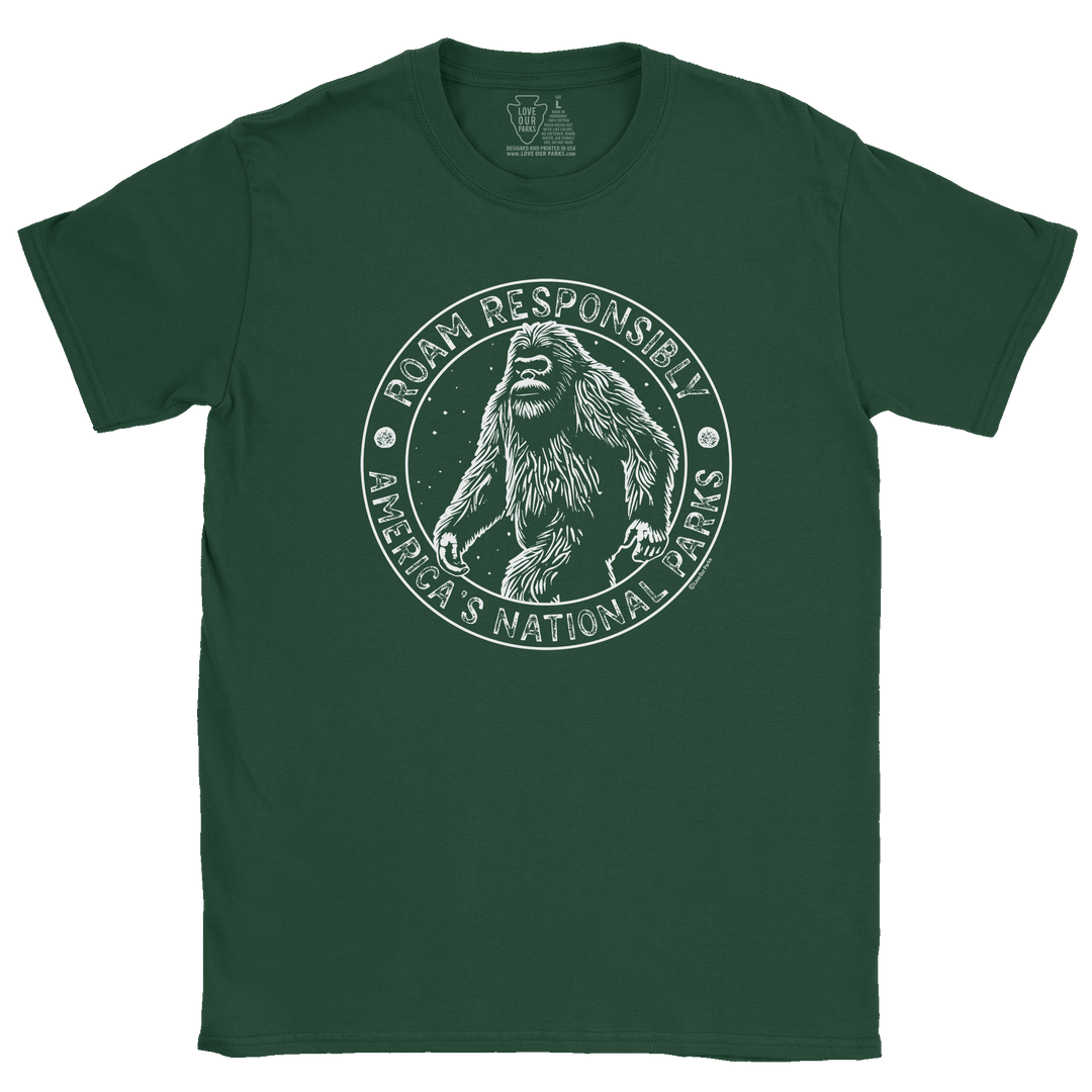 Roam Responsibly Bigfoot Tee