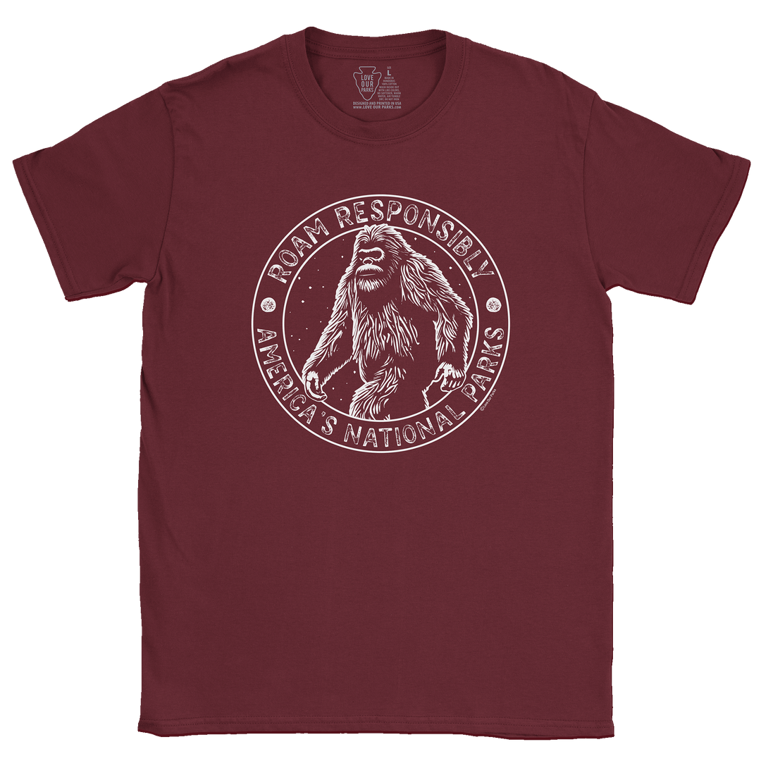 Roam Responsibly Bigfoot Tee