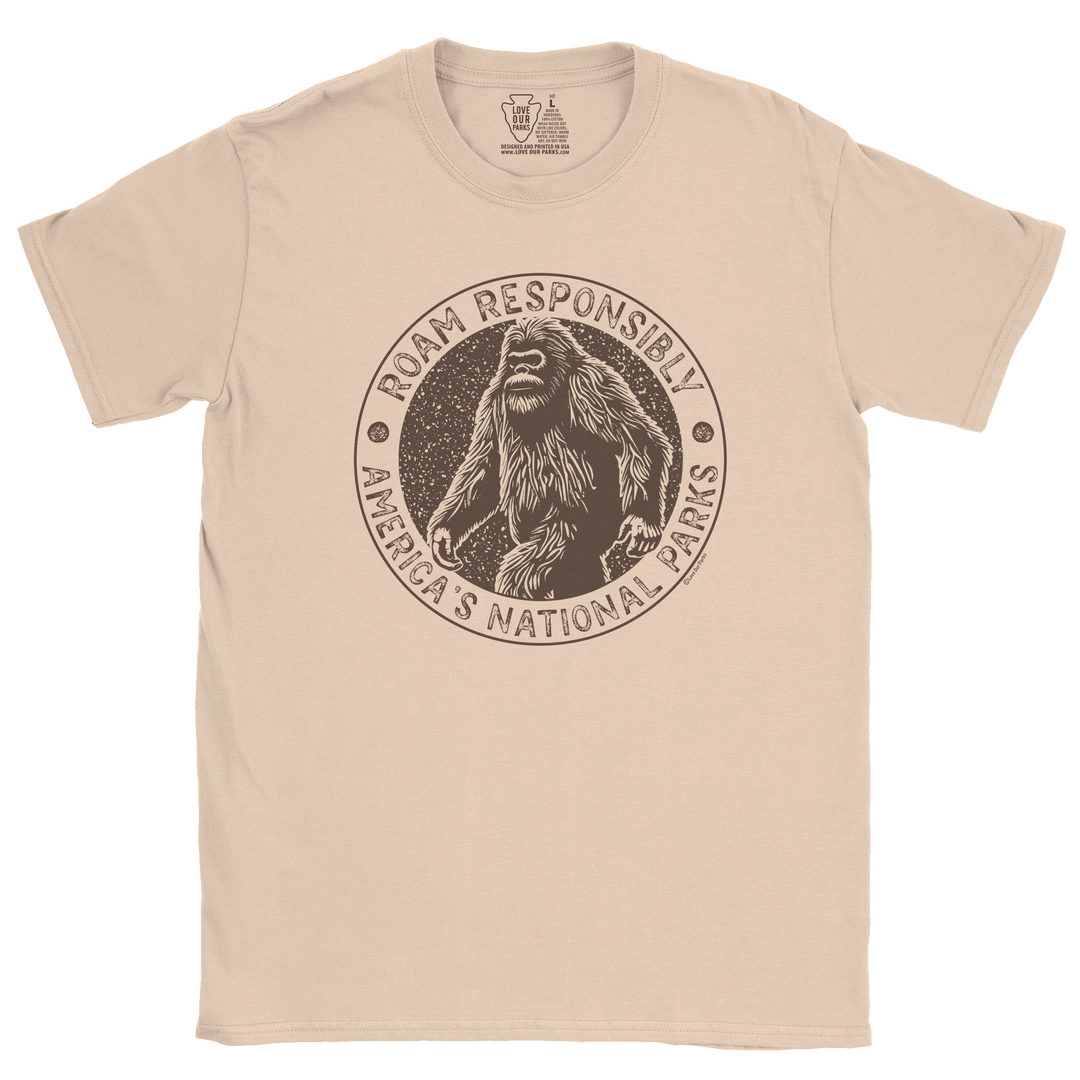 Roam Responsibly Bigfoot Tee