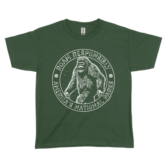 Roam Responsibly Bigfoot Youth Tee