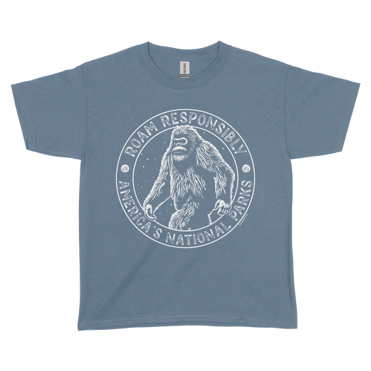 Roam Responsibly Bigfoot Youth Tee