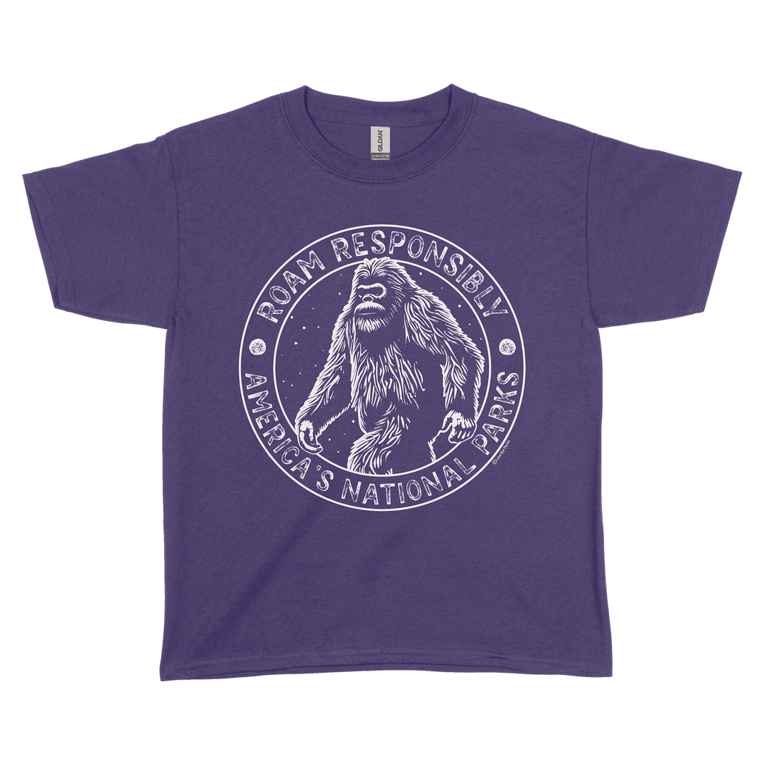 Roam Responsibly Bigfoot Youth Tee