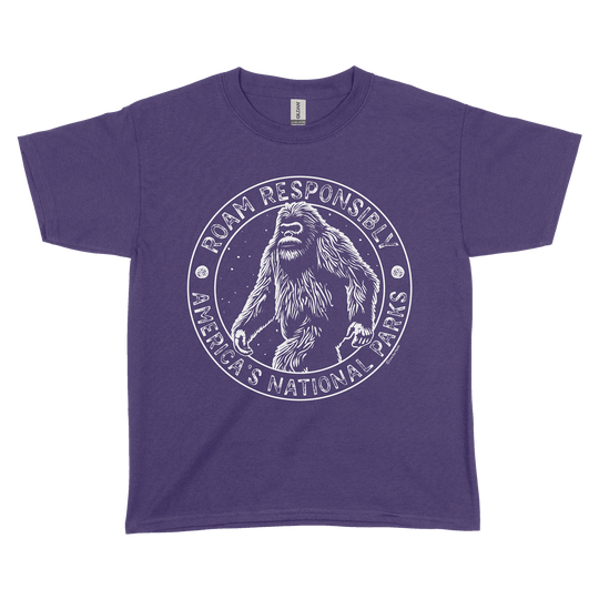 Roam Responsibly Bigfoot Youth Tee