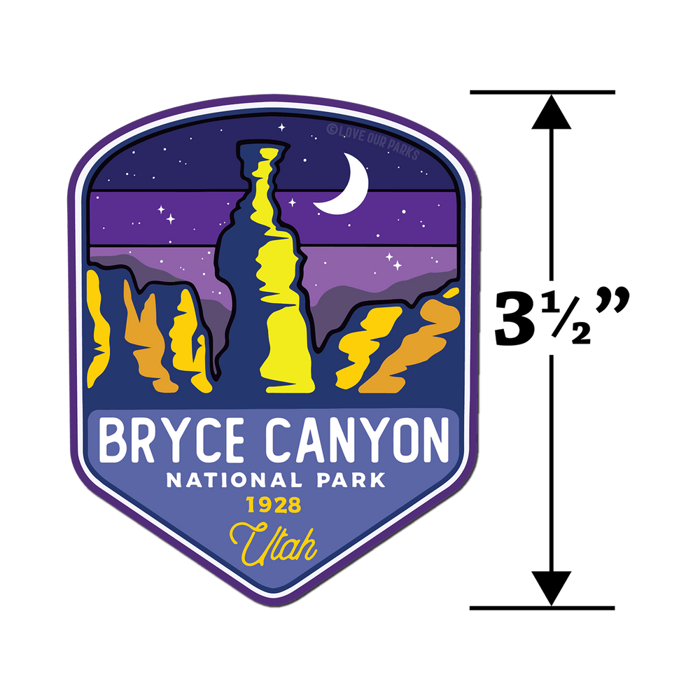 Bryce Canyon National Park Retro Sticker