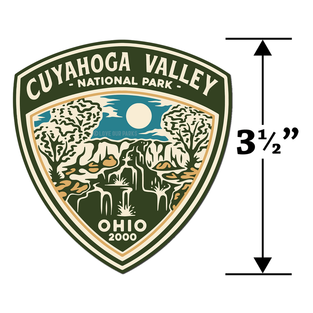 Cuyahoga Valley National Park Retro Sticker
