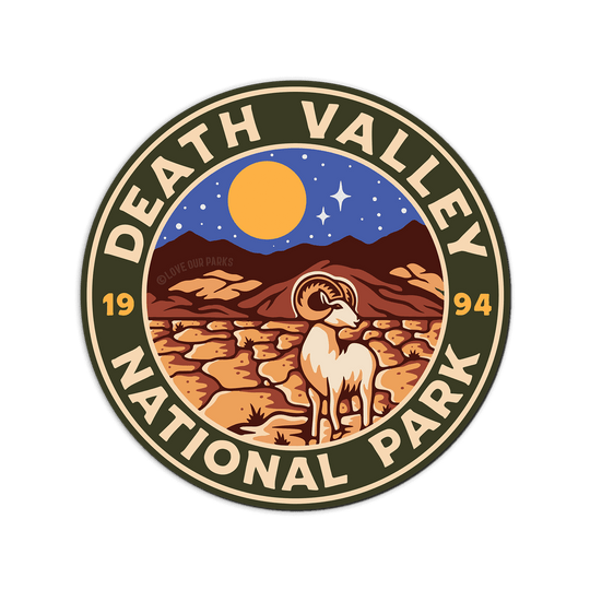Death Valley National Park Retro Sticker