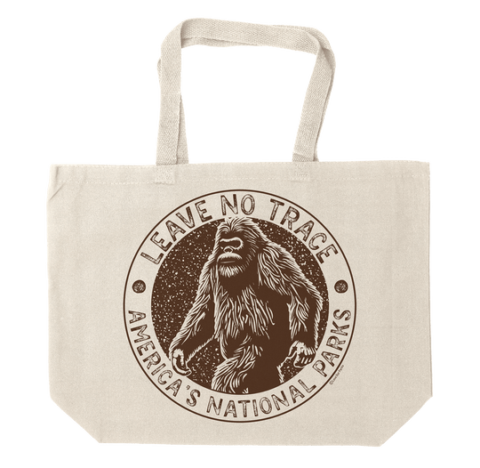 Leave No Trace Bigfoot Tote Bag