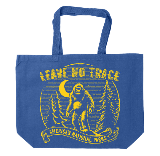 Leave No Trace Bigfoot Vintage Tote Bag