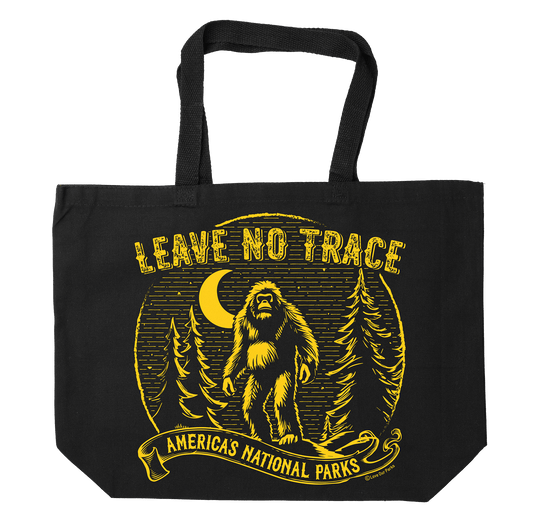 Leave No Trace Bigfoot Vintage Tote Bag