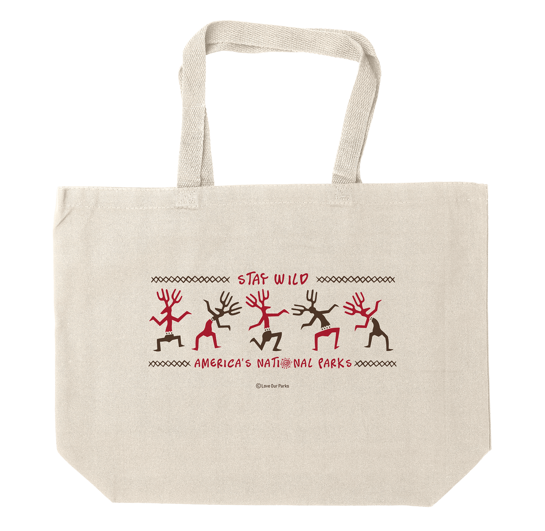 63 National Parks Illustrated Tote Bag - 100% Cotton Canvas Bag For Outdoor Lovers