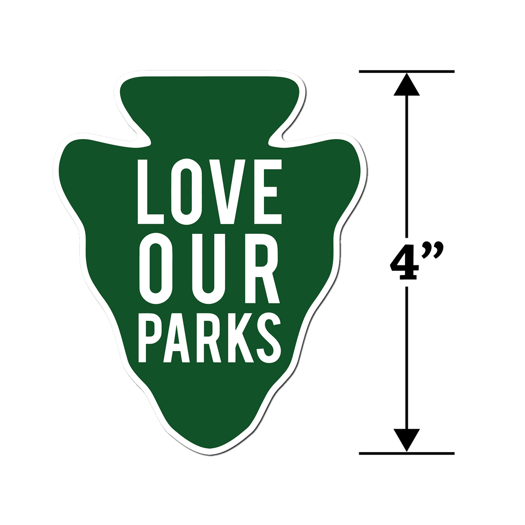 Love Our Parks Sticker