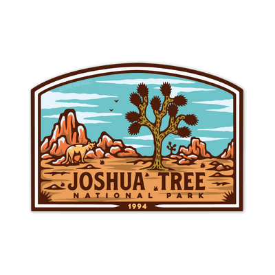 Joshua Tree National Park Retro Sticker